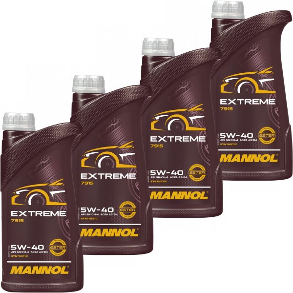 MANNOL Extreme 5W-40 API SN/CH-4, 4 Liter