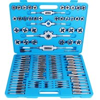 TECPO Gewindeschneider Satz, M2-M18, 110-tlg. + BGS Gewindeschneid-/HSS-Bohrer-Satz, M3 - M12 / 2,5 - 10,2mm