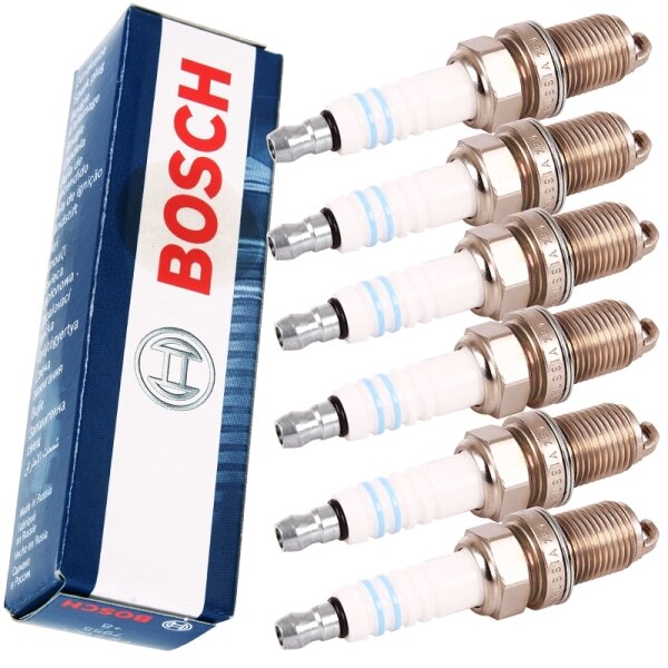 6x BOSCH Zündkerze, Double Platinum