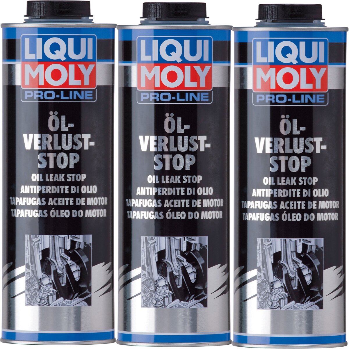 3x LIQUI MOLY 5182 Pro-Line Öl-Verlust Stop, 1 Liter, 83,90