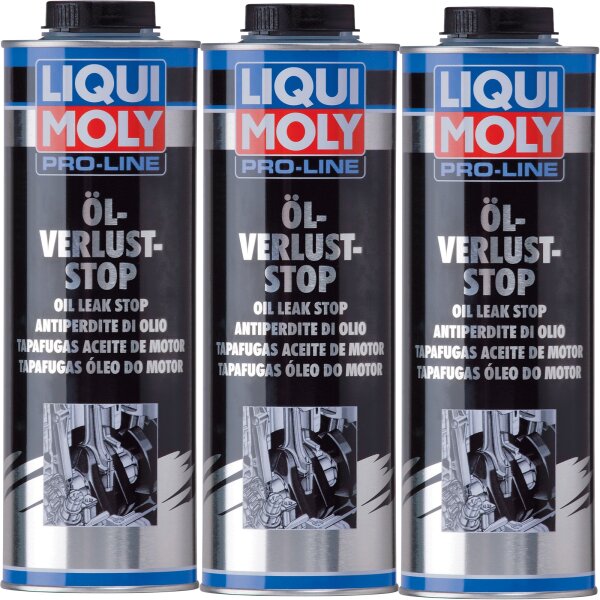 3x LIQUI MOLY 5182 Pro-Line Öl-Verlust Stop, 1 Liter