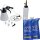 BGS DIY Druckluft Bremsen-Entlüfter-Satz + MANNOL Bremsflüssigkeit DOT-4, 2L
