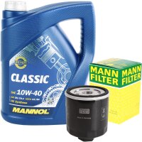MANN-FILTER Ölfilter + MANNOL Classic 10W-40, 5L