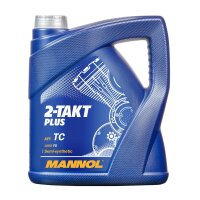 MANNOL 2-Takt Plus Motorrad und Roller, 4 L + Kettenöl, 4L