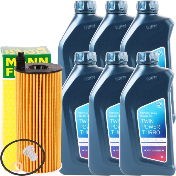 MANN-FILTER Ölfilter + 6 Liter Original BMW 5W-30 Twin Power Turbo Longlife-04