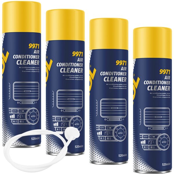 4x MANNOL Klimaanlagenreiniger, 520 ml
