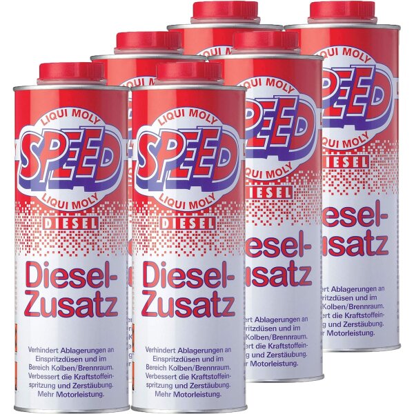6x LIQUI MOLY Speed Dieselzusatz 1L