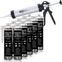 10x TECPO KKD 801 Karosserie Klebe- und Dichtmasse, 370g...