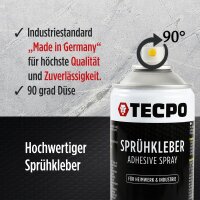 5x TECPO Sprühkleber Hochtemperatur Industriekleber, 500 ml