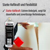 5x TECPO Sprühkleber Hochtemperatur Industriekleber, 500 ml