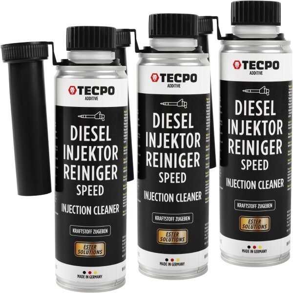 3x TECPO Diesel SPEED Injektor Reiniger Ester, 300 ml