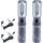 2x TECPO LED Akku Handlampe 300 Lumen + USB Kabel