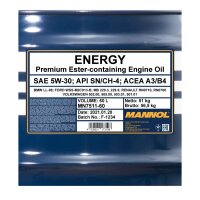 MANNOL 5W-30 ENERGY, 2x 60 Liter