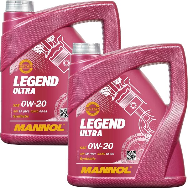 2x MANNOL Legend Ultra 0W-20, 4L
