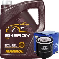 SCT Ölfilter + MANNOL 5W-30 ENERGY 5 Liter