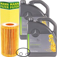MANN-FILTER Ölfilter + 5W-30 Mercedes Benz...