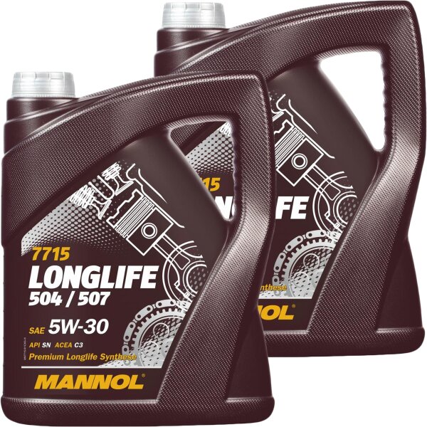 2x MANNOL Longlife 504 / 507 5W-30, 5L