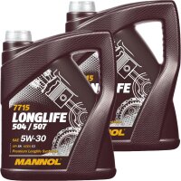 2x MANNOL Longlife 504 / 507 5W-30, 5L
