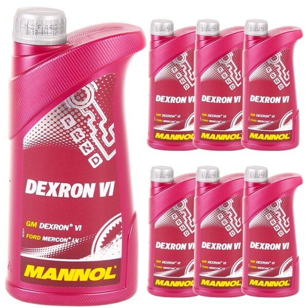 7x MANNOL Dexron VI, 1L