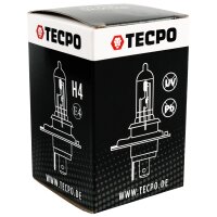 10x TECPO H4 Glühbirne 12V 60/55W P43T