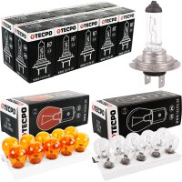 TECPO Autolampen Set H7, Blinkerbirnen, Bremslicht,...