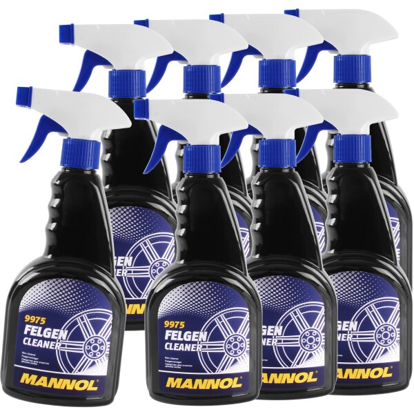 8x MANNOL 9975 Felgen Cleaner, 500 ml