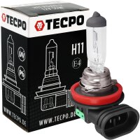 10x TECPO Glühbirne H11 12V 55W