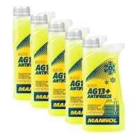 5x Mannol Advanced Kühlerfrostschutz AG13+...