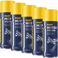 5x MANNOL 9669 Motor Starter, 450 ml
