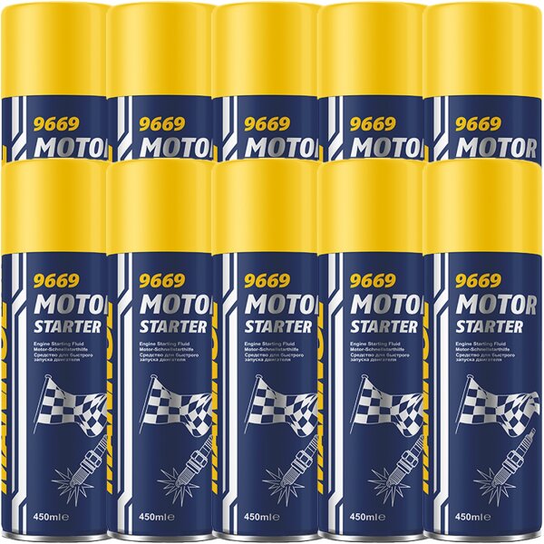 10x MANNOL 9669 Motor Starter, 450 ml
