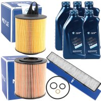 MEYLE Inspektionspaket Filter Set + BMW 5W30 Öl, 5L