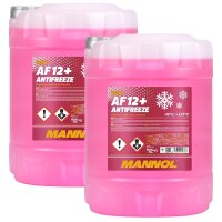 2x MANNOL Longlife Kühlerfrostschutz AF12+, 10L