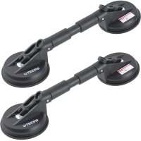 TECPO Windschutzscheibe-Reparaturset + 2x Gummi-Doppelsauger + 2x Scheibenkleber MS-Polymer, 290 ml