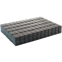 600x TECPO Klebegewichte Black Auswucht Gewichte, 5g +  Kunststoffschaber