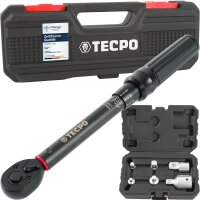 TECPO Drehmomentschlüssel, 1/4 Antrieb, 5 - 25 Nm +...