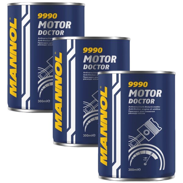 3x MANNOL Motor Doktor Motoröl Additiv, 300 ml