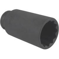 2x TECPO Vielzahn Kraft Steckschlüssel Nuss 1/2...