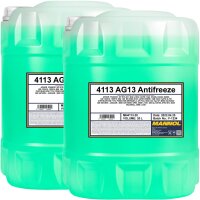 2x MANNOL Kühlerfrostschutz AG13, 20 Liter