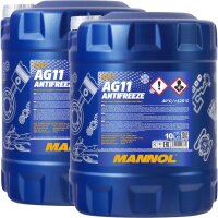 2x MANNOL Antifreeze AG11 Kühlerfrostschutz (-...