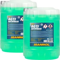 MANNOL Antifreeze AG13 - 40°C, 2x 10 Liter, Grün