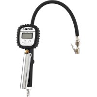 TECPO Digital Reifenfüllpistole + Druckluftschlauch 10m