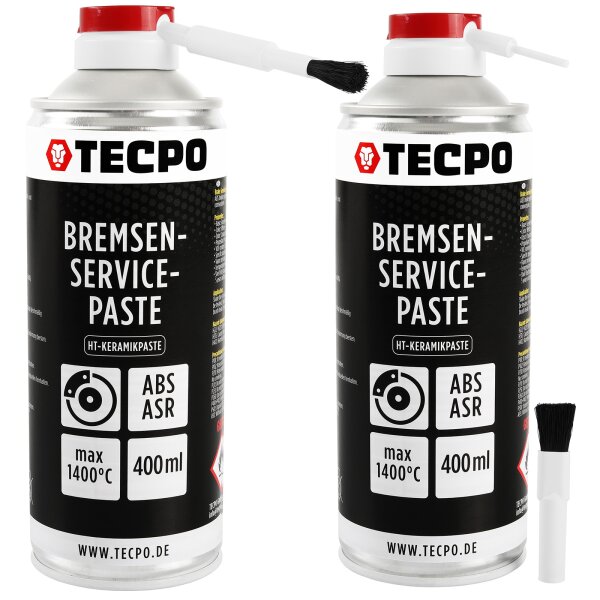 TECPO Bremsen-Servicepaste Schmierfett Bremsenpaste 2x400 ml
