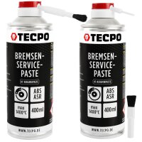 TECPO Bremsen-Servicepaste Schmierfett Bremsenpaste 2x400 ml
