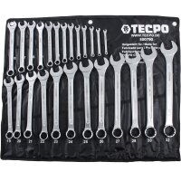 TECPO Schraubendreher- und Bit Set 100-tlg. + Maulringschlüssel-Satz, 6-32mm, 25-tlg.