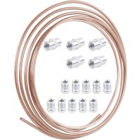 Kupfer-Nickel Bremsleitung5m, 6mm, 10x Schrauben, 5x...
