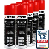 8x TECPO Sprühkleber Hochtemperatur Industriekleber,...