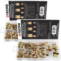 2x TECPO Nietmuttern Sortiment M3-M12, 190-teilig