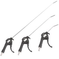 TECPO Pro Druckluftschlauch Automatische Aufroller 10m + Druckluft-Ausblaspistolen-Satz, 3-tlg.