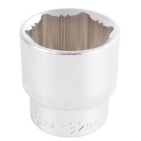 TECPO Anti-Rutsch- Steckschlüssel-Satz, 1/2", 8-32 mm, 18-tlg.