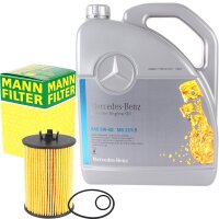 MANN-FILTER Ölfilter + 5W-40 Mercedes Benz...